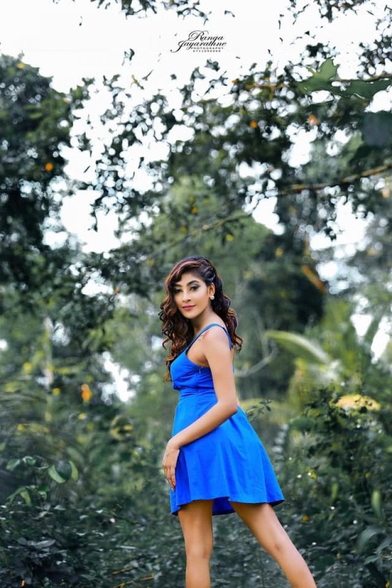 Rashi Fernando Blue Dress