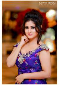 Maneesha Chanchala In Purple Mini Dress