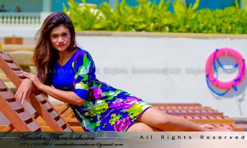Chulakshi Ranathunga In Colorful Dress