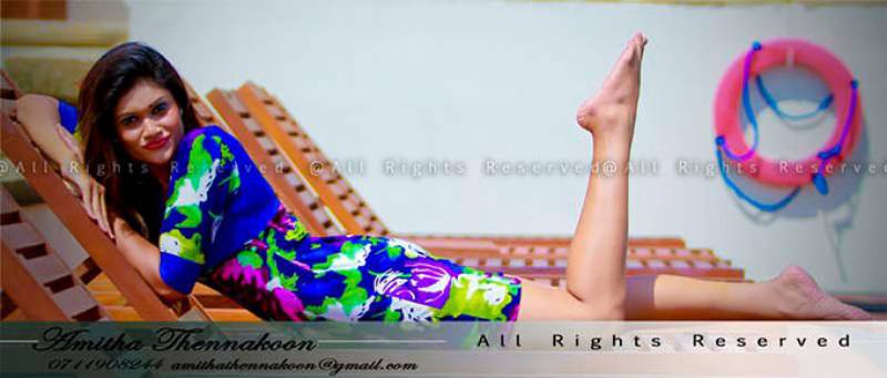 Chulakshi Ranathunga In Colorful Dress