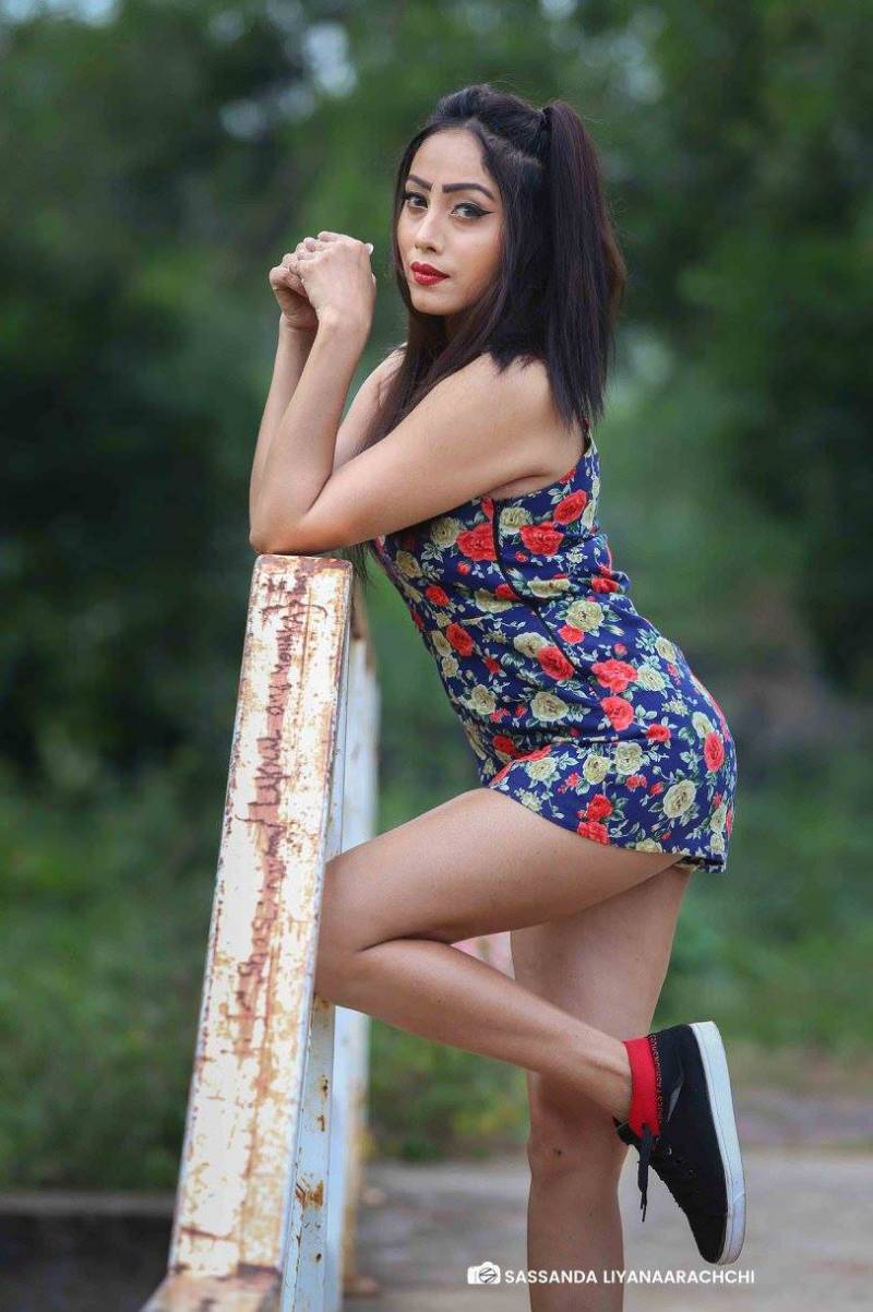 Piumi Srinayaka Flaunts Her Legs