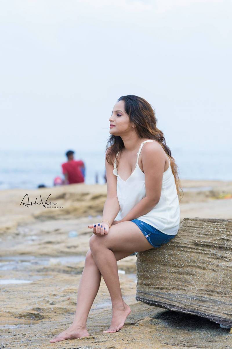 Sanalee Kaushalya Hot Beach Shorts