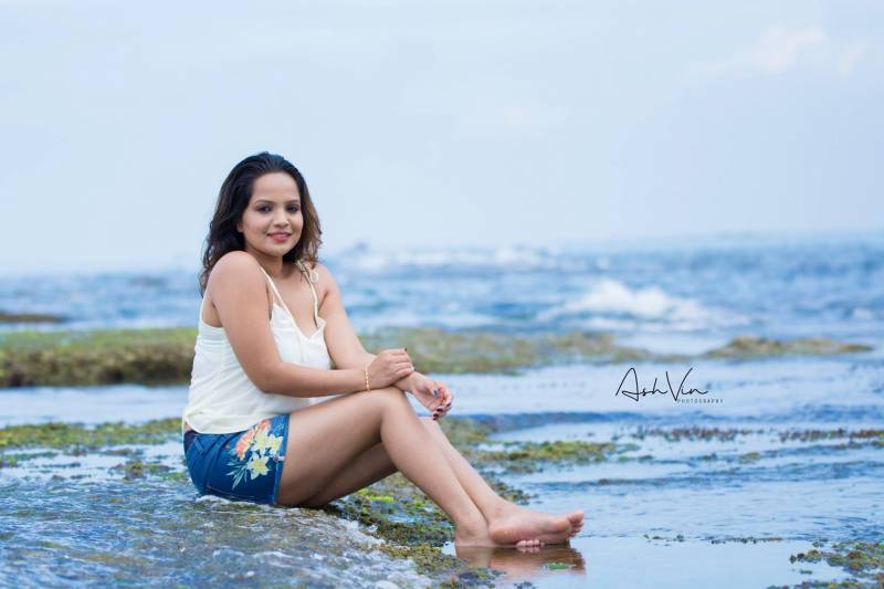 Sanalee Kaushalya Hot Beach Shorts