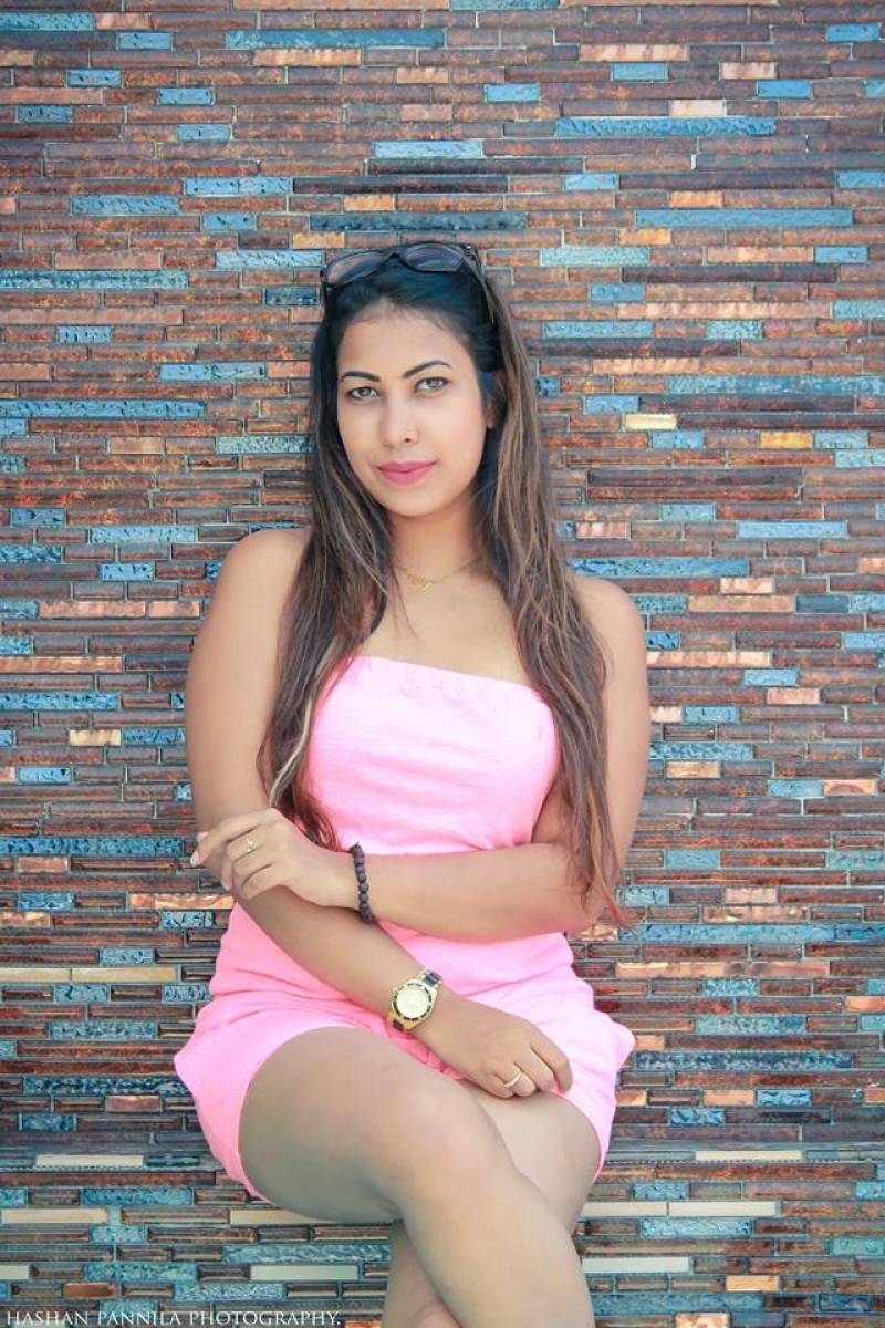 Jayani Alahapperuma Hot Pink Dress