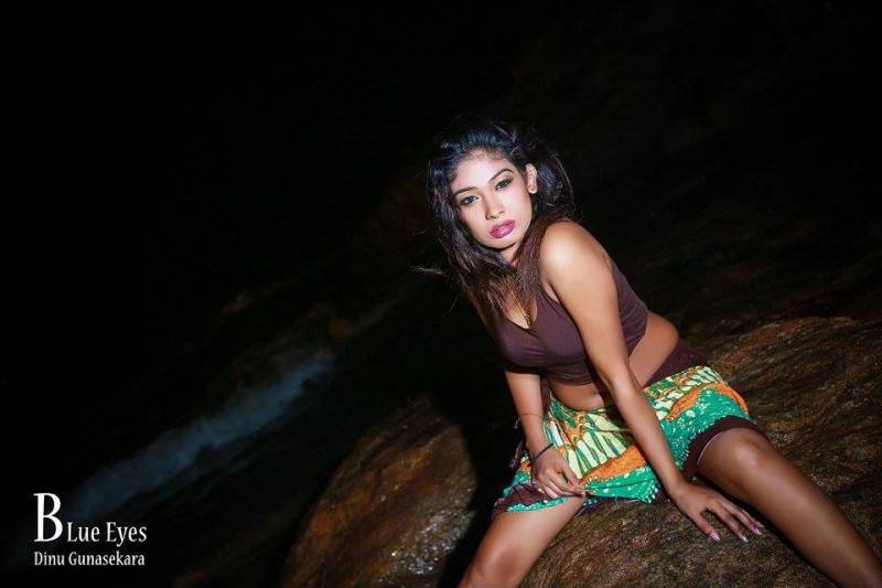 Dinusha Gunasekara Hot Beach Photoshoot
