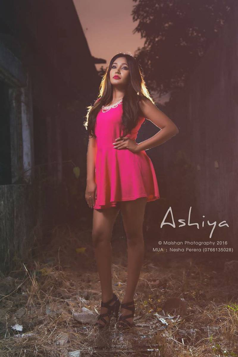 Ashiya Dissanayake In Pink Mini Dress