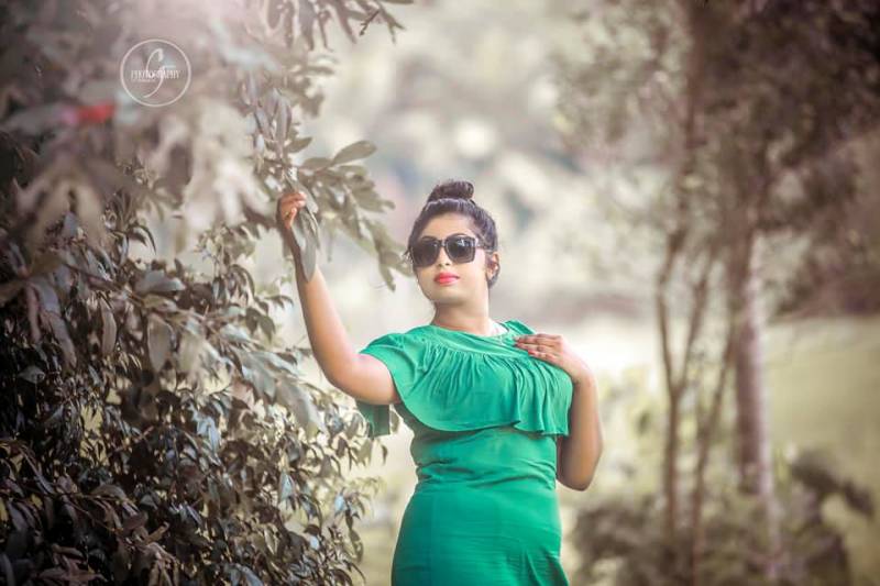 Nishi Rasnayaka In Green