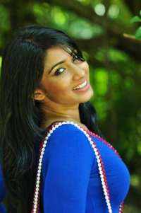 Aksha Sudari In Blue Dress