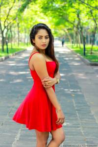 Shanu Singhasooriya Red Dress