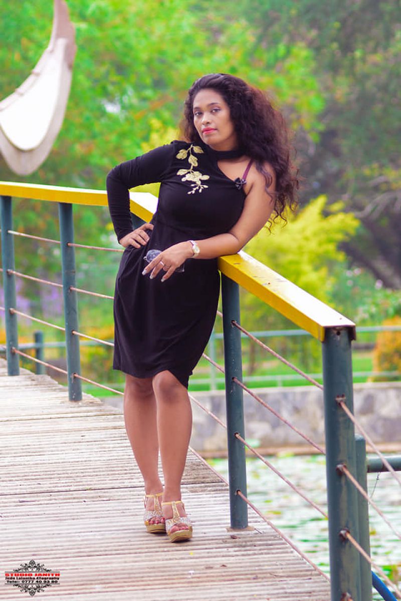 Nethu Bandara Black Dress