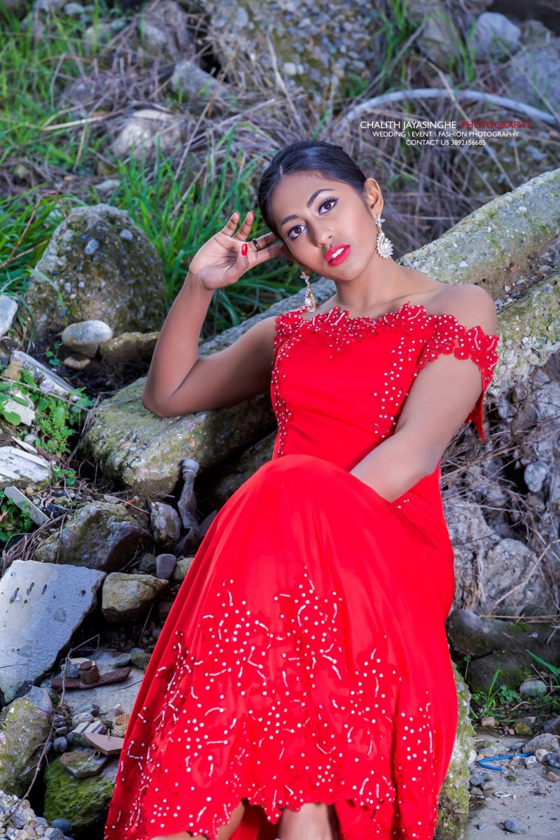 Tarushi Contrath Red Dress Shoot