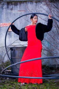 Tarushi Contrath Red Dress Shoot