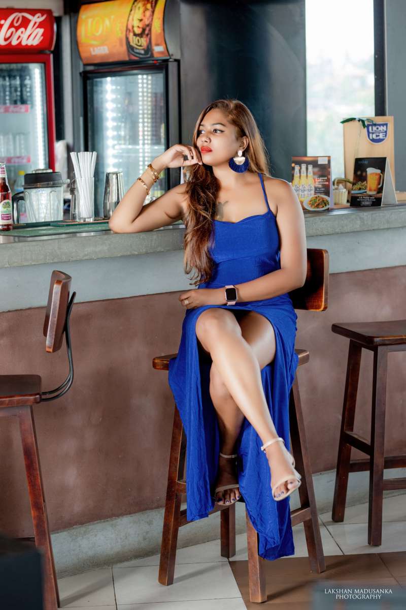 Onela Shekar Blue Dress