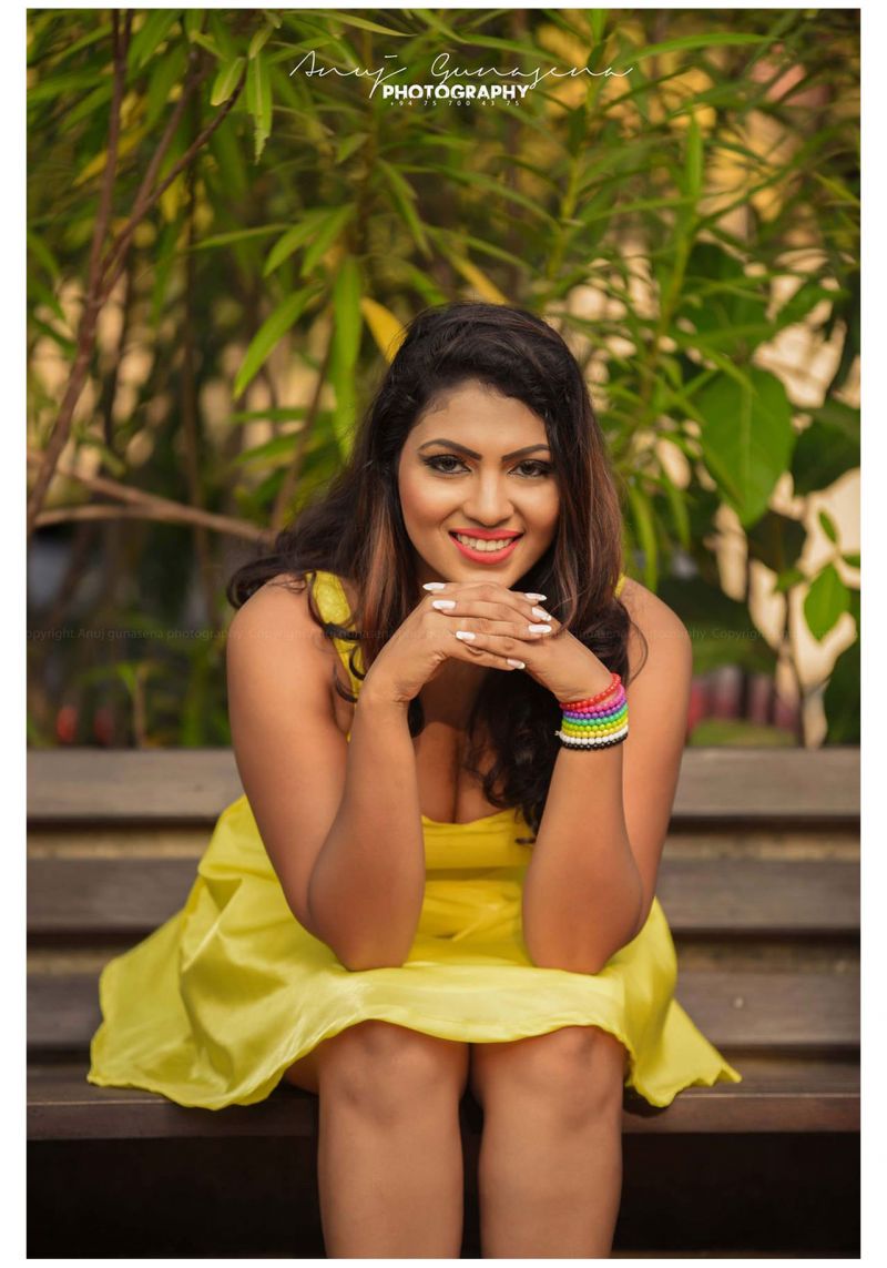Gayathri Kanchanamali Yellow Mini Dress
